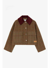 Charger l'image dans la galerie, GANNI Heavy Check Twill Short Barn Jacket - Multicolour