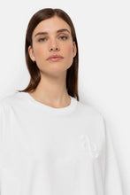 Charger l'image dans la galerie, ÂME T-shirt Oversize Manches Longues Blanc