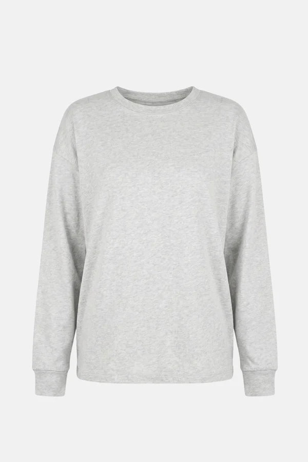 AME T-shirt Manches Longues Orbit Gris Chiné – vue 2