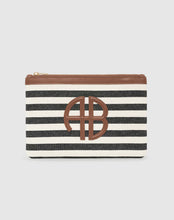 Charger l'image dans la galerie, ANINE BING Pochette Lili Black And Natural Stripe