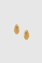 Charger l'image dans la galerie, ANINE BING Small Ribbed Drop Earring Gold