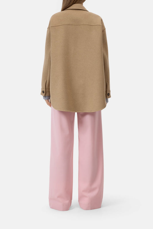 CLOSED Veste-chemise oversize beige sable, vue de dos