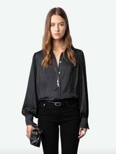 Charger l'image dans la galerie, ZADIG & VOLTAIRE Chemise Trenta Satin Noir