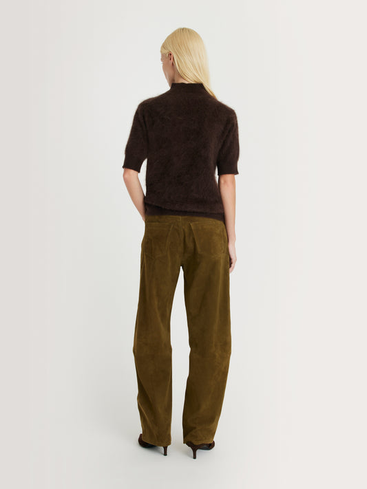 MARGAUX LONNBERG Pull Kali Brown – vue 2