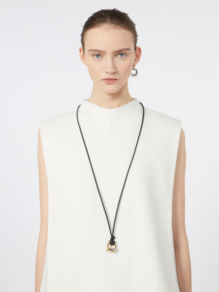 MAX MARA Collier Pendentif Palladium – vue 3