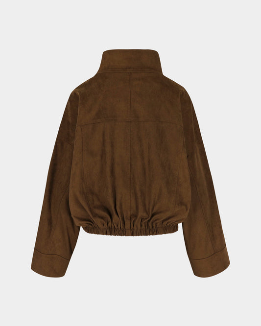 RHUNE Veste Jessy Daim - Dark Brown, vue 2