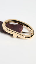 Charger l'image dans la galerie, ANINE BING Ceinture Signature Link Bordeaux
