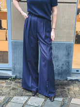 Charger l'image dans la galerie, ANINE BING Pantalon Lou Bleu Marine