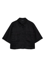 Charger l'image dans la galerie, ANINE BING Edith Shirt - Black Linen Blend