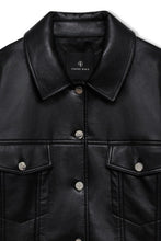 Charger l'image dans la galerie, ANINE BING Rory Jacket - Black Recycled Leather detail