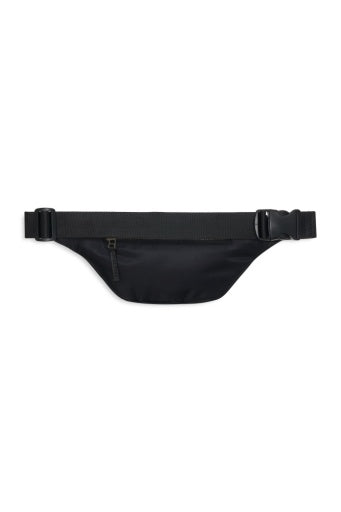 ANINE BING Leon Small Waist Bag Nylon - Black worn