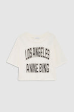 Charger l'image dans la galerie, ANINE BING Johnny Cropped Tee - Cream detail