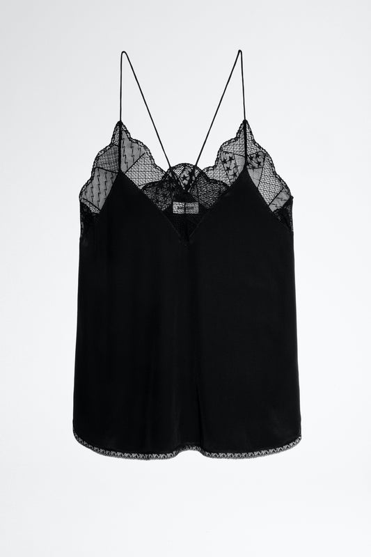ZADIG&VOLTAIRE Caraco en Soie Christy Noir – vue 2