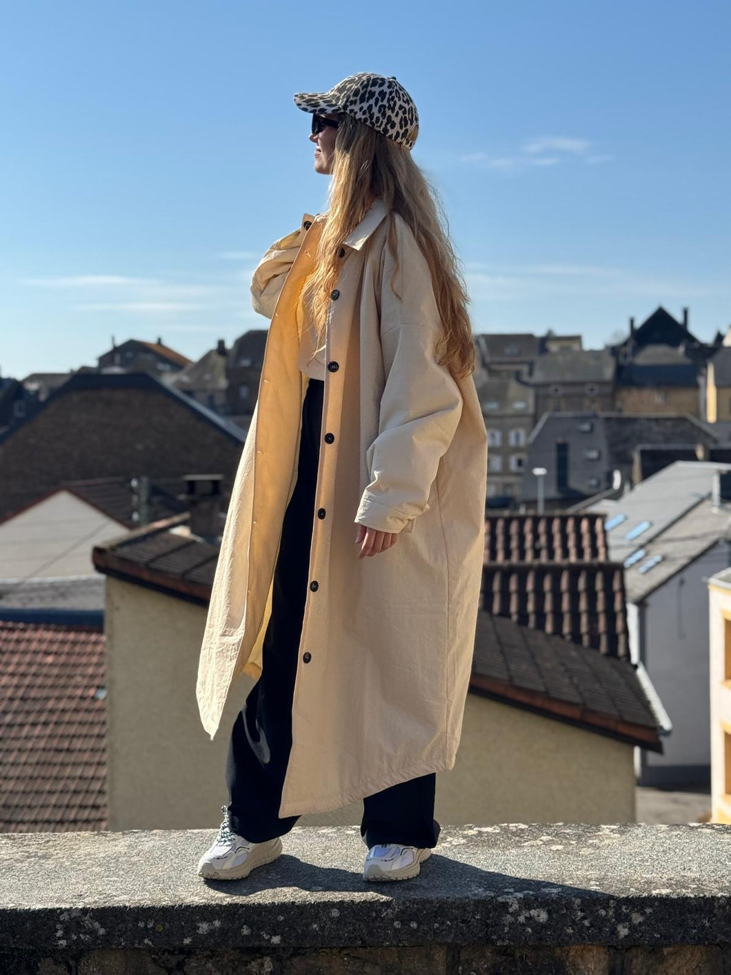 AME Lalee Long Duffel Coat Off White