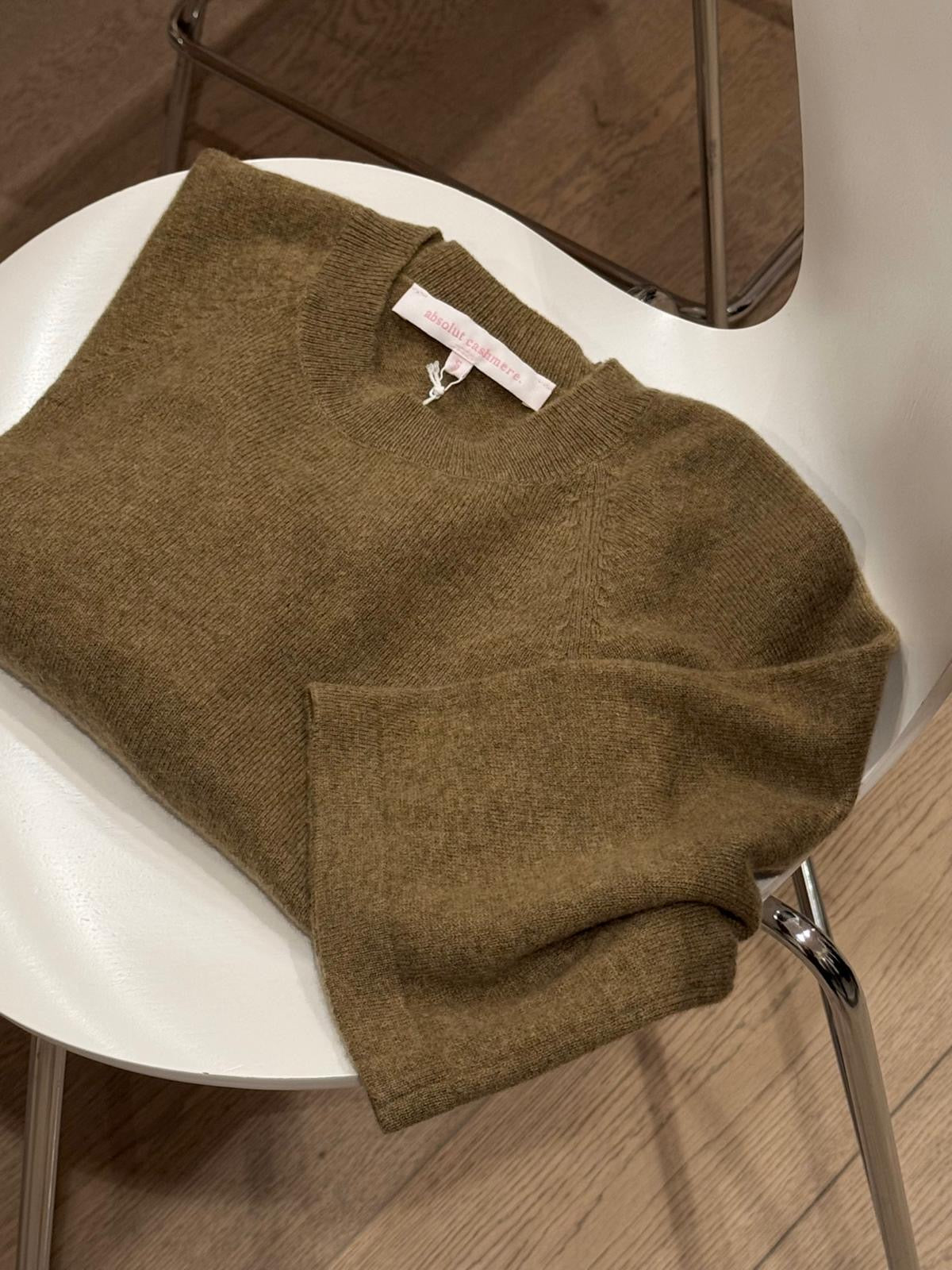 ABSOLUT CASHMERE Pull Col Rond Manches Courtes Leana
