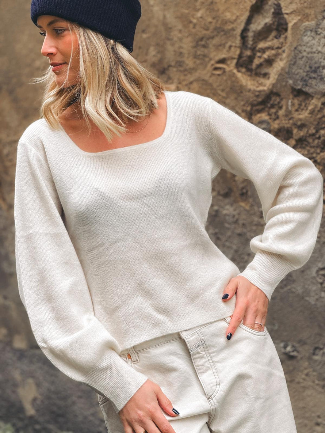 ABSOLUT CASHMERE Pull Clervy Ecru