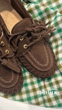 Charger l'image dans la galerie, POSA Boat Loafer Native Suede Dark Brown
