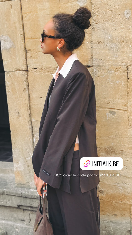 MARGAUX LONNBERG Veste Nikita Brown Stripes
