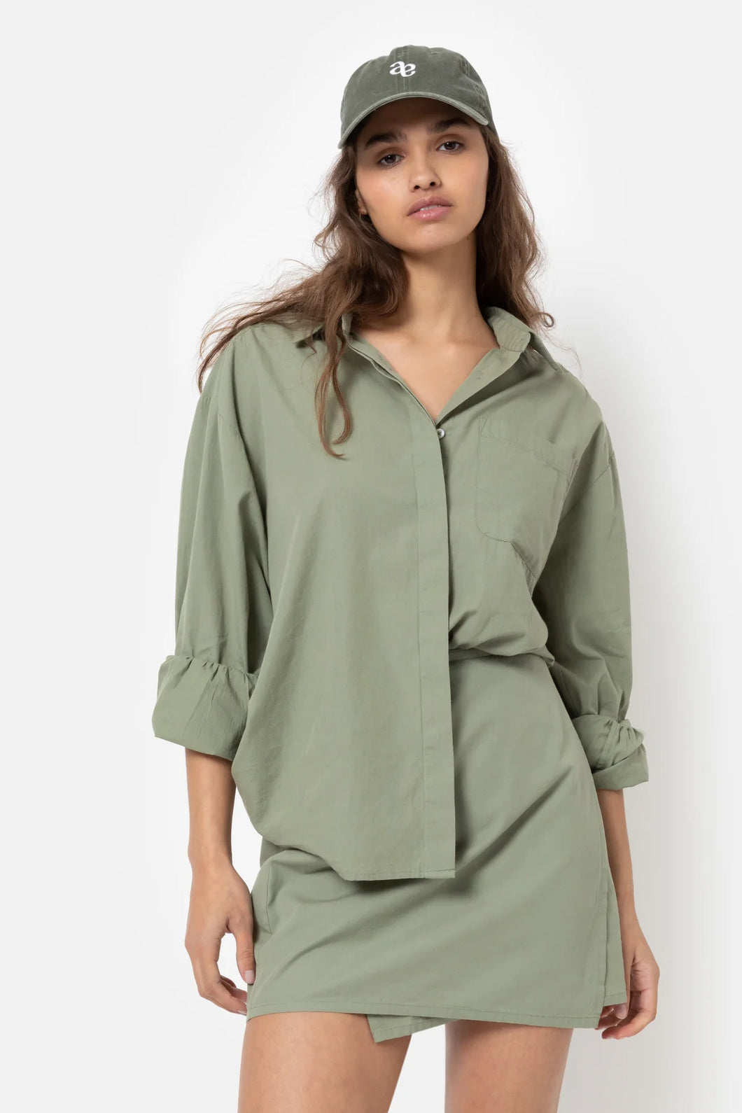DADDY OVERSIZ SHIRT AVOCADO GREEN