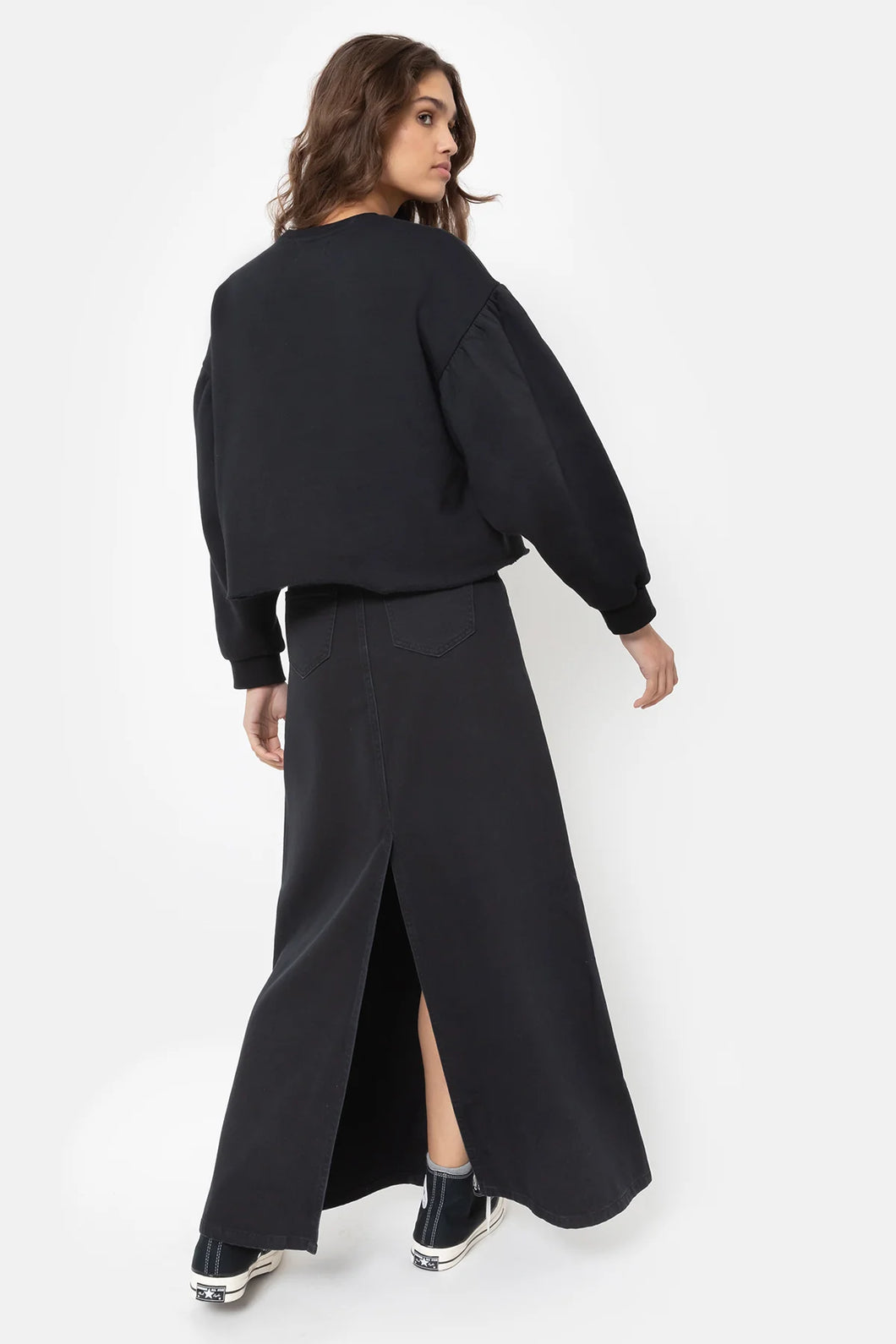 Jupe Longue Itdone Denim Noir ÂME