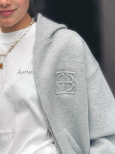 Charger l&#39;image dans la galerie, ANINE BING Bond Zip Up Hoodie Heather Grey
