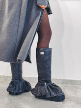 Charger l&#39;image dans la galerie, GANNI Bottes Hautes en Gris Foncé
