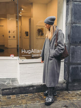 Charger l&#39;image dans la galerie, 8PM Long Manteau Croisé Gris
