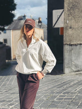 Charger l&#39;image dans la galerie, MERCER Sweat Quarter Zip Off White
