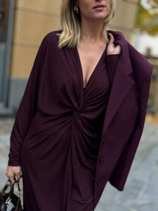 ANINE BING Robe Mathilde Bordeaux