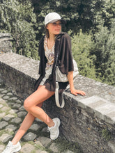 Charger l&#39;image dans la galerie, KUJTEN Pull Cape Maty Marron
