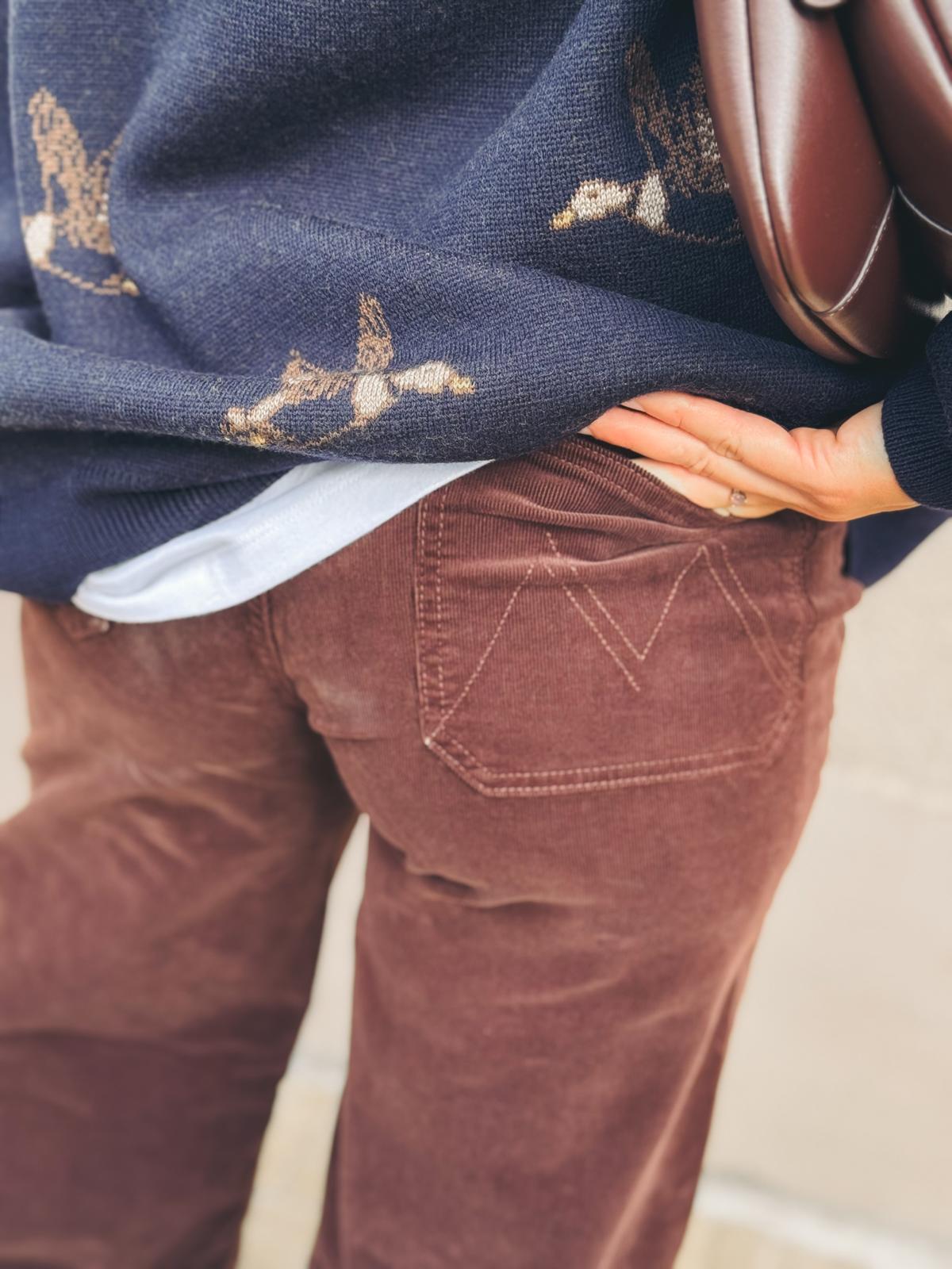 MOTHER Jean The Patch Pocket Undercover Sneak Chocolate Brown