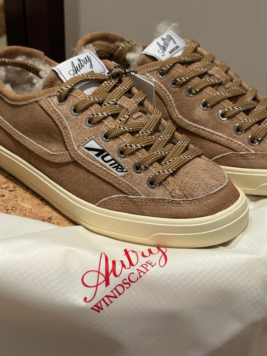 AUTRY Baskets Windscape Shearling Écru