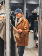 Charger l'image dans la galerie, BIRGITTE HERSKIND Veste en Cuir Marina Cognac Ciré

