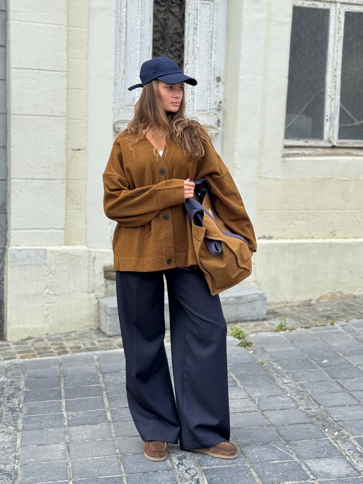 AME Gilet en Maille Olympia Marron – vue 4