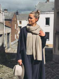 WHITE+WARREN Echarpe Cachemire Khaki