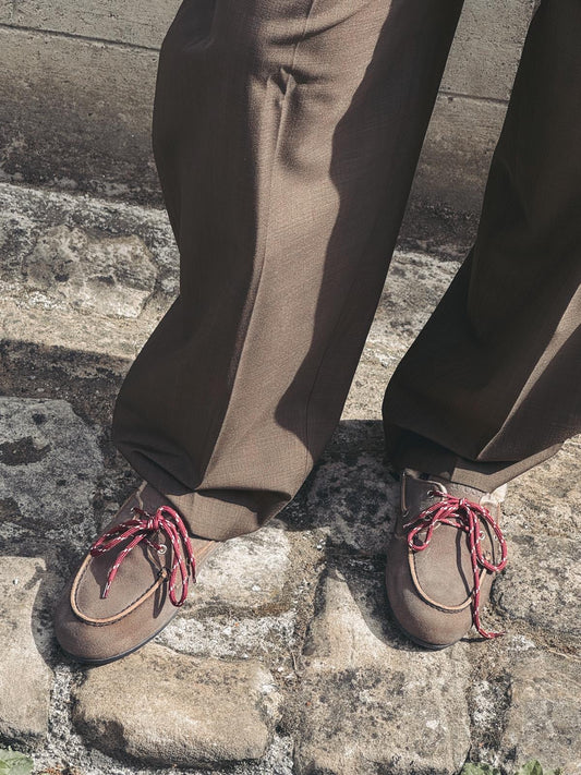 POSA Mocassins Boat Loafer Brossé Daytona Grey