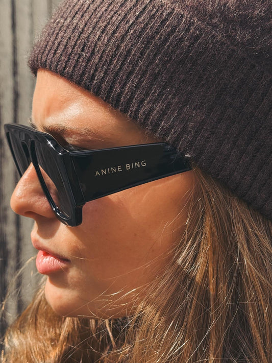 ANINE BING Lunettes Preston Black