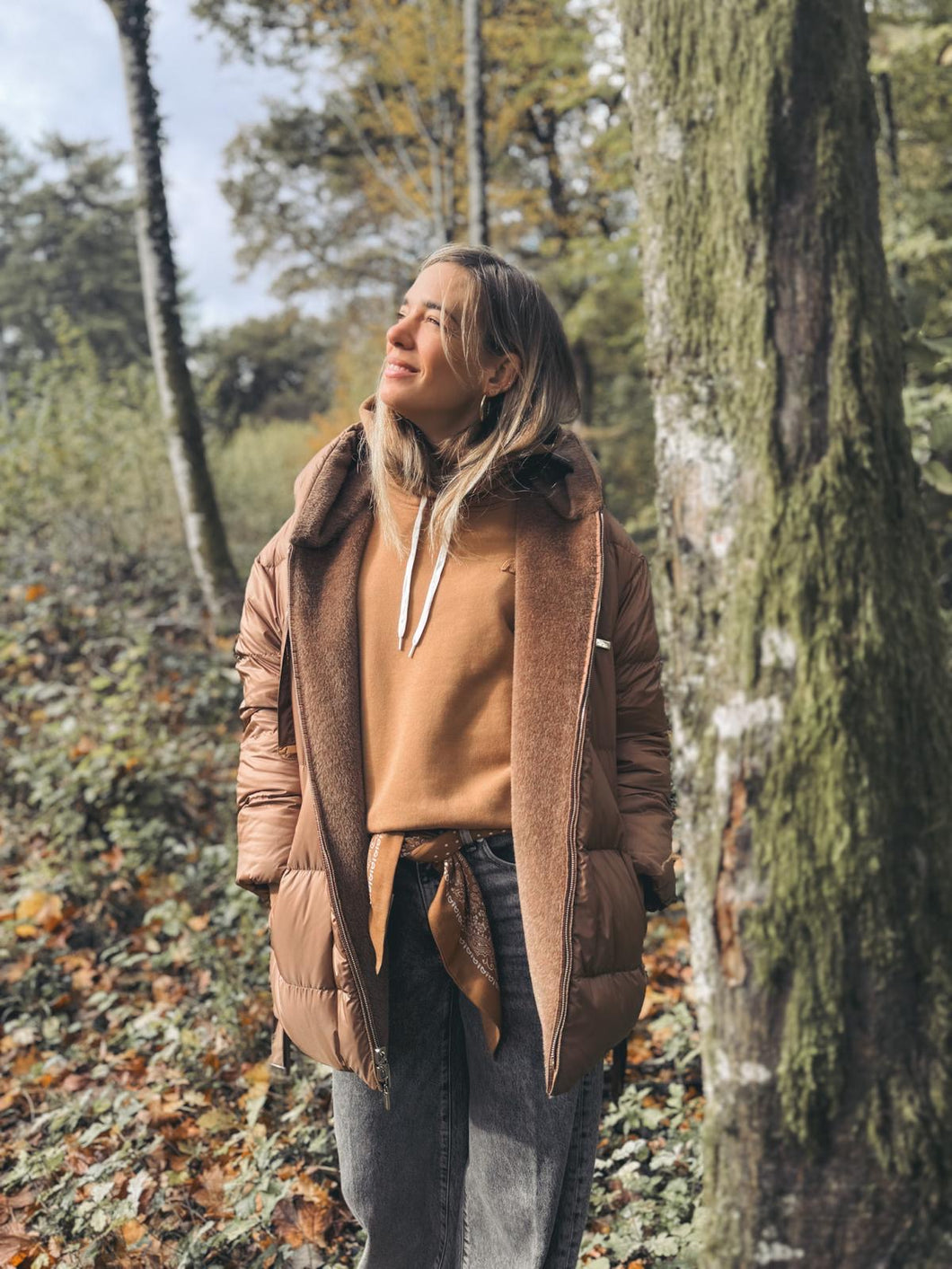 AUTRY Sweatshirt à Capuche Camel