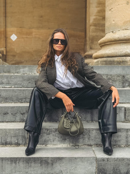 MARGAUX LONNBERG Veste Elvis Green Check