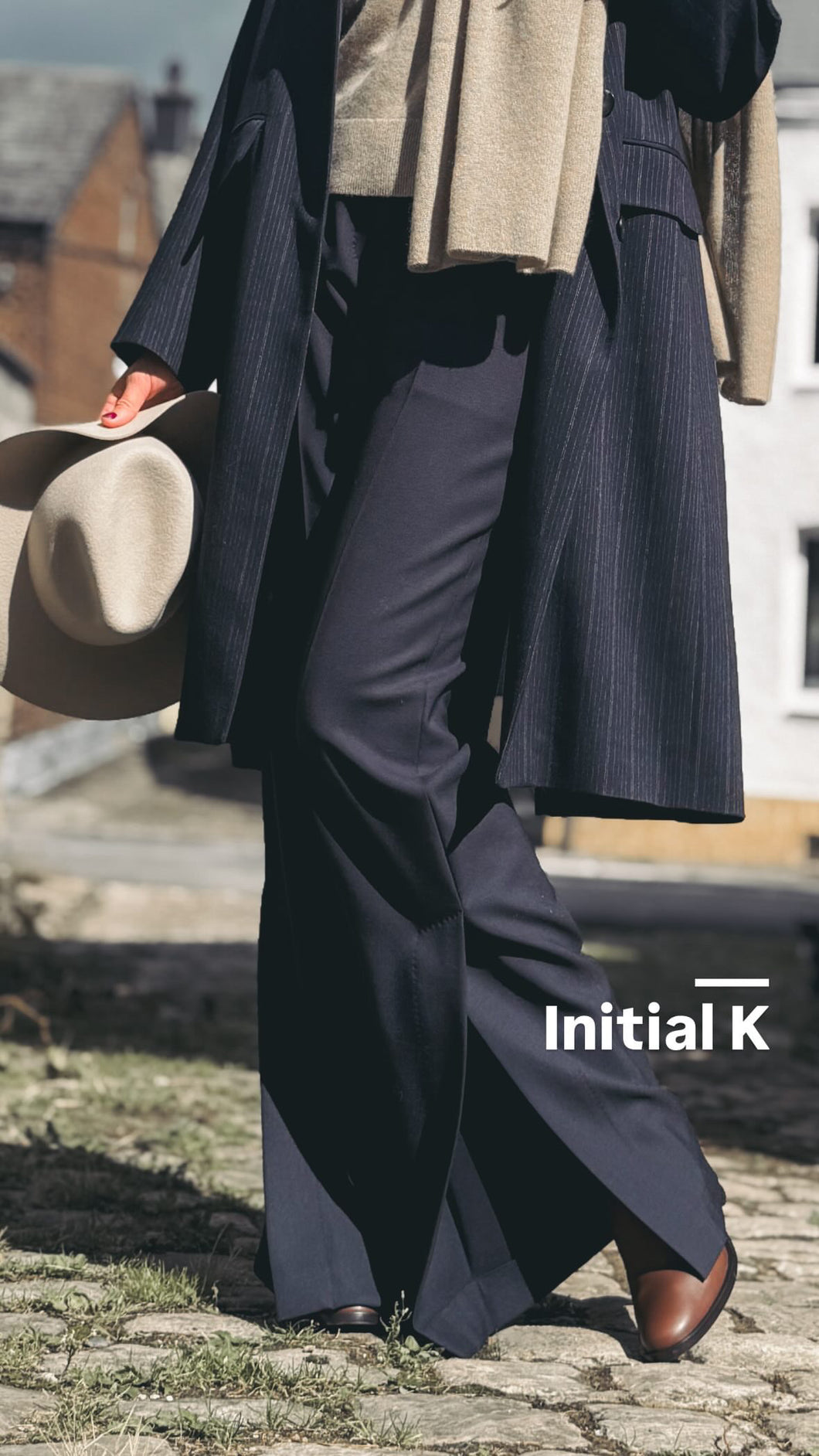 MaxMara Pantalon en  Laine Marine
