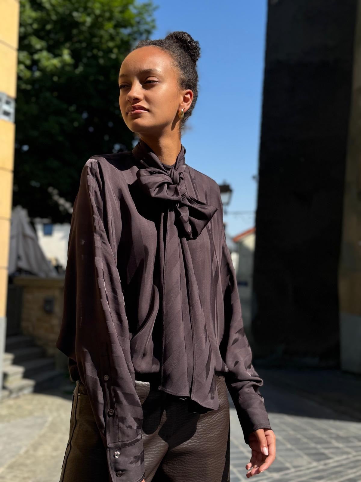 SPORTMAX Blouse Corsaro Chocolat