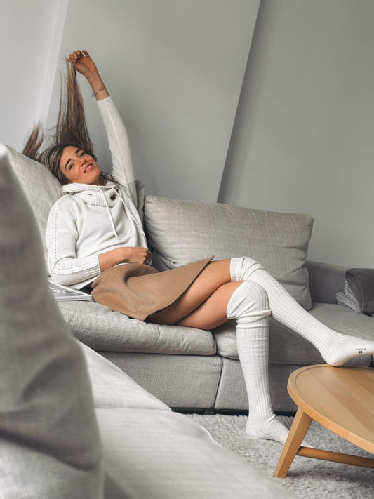 KUJTEN Chaussettes Blanches XXL – vue 2