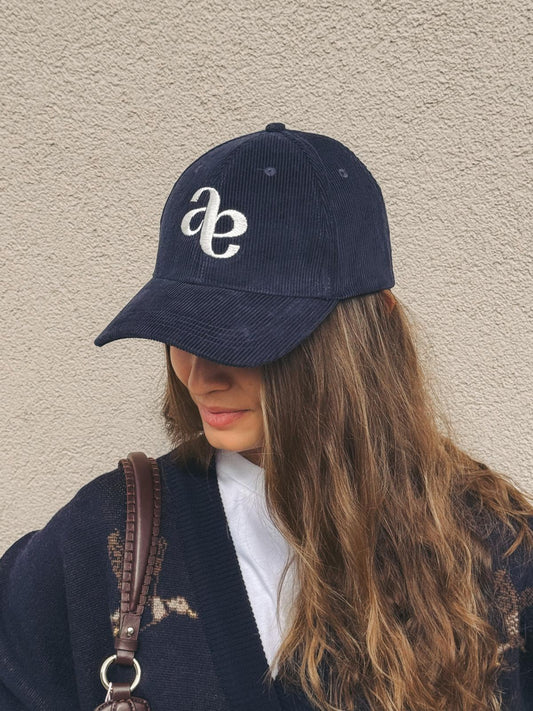 AME Casquette Maumau Velours Marine