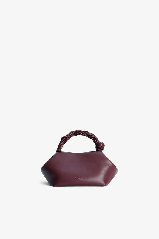 GANNI Bou Bag Small - Burgundy 2