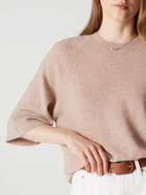 Charger l'image dans la galerie, LEANA — Pull col rond manches courtes en cachemire
