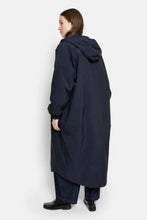 Charger l'image dans la galerie, AME Manteau Long à Capuche Morgan Bleu Marine
