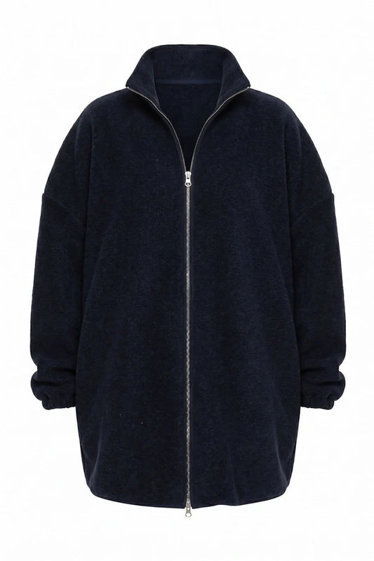 AME Veste en Laine ONU Bleu Marine – vue 2