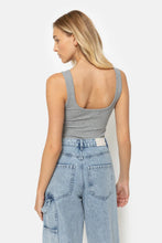 Charger l'image dans la galerie, AME Initial Ribbed Tank Top | Marled Grey

