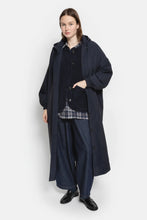 Charger l'image dans la galerie, AME Manteau Long à Capuche Morgan Bleu Marine
