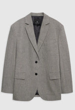 Charger l&#39;image dans la galerie, ANINE BING Blazer Quinn Ivoire and Black
